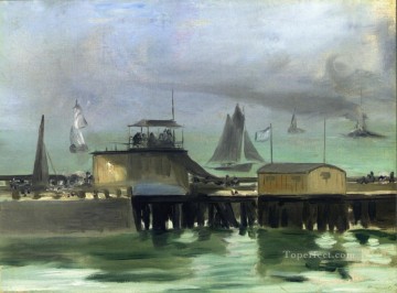 The Jetty at Boulogne Eduard Manet Oil Paintings